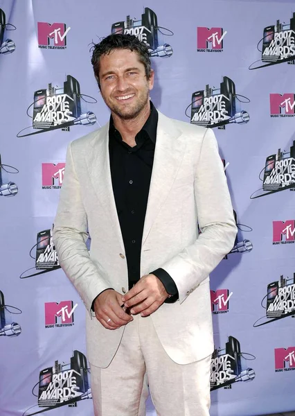 Gerard Butler Las Llegadas Para 2007 Mtv Movie Awards Llegadas — Foto de Stock