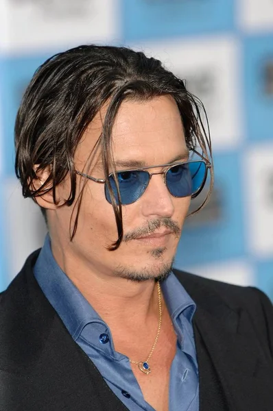 Johnny Depp Vid Ankomst För Premiären Public Enemies 2009 Los — Stockfoto