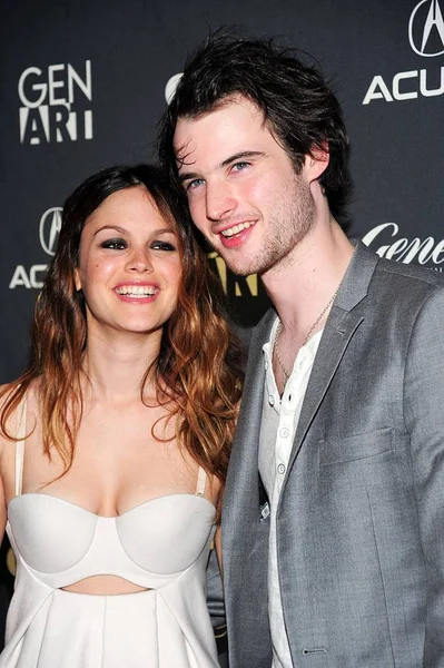 Rachel Bilson Tom Sturridge Przybyłych Oczekiwanie Forever Gen Art Festiwal — Zdjęcie stockowe