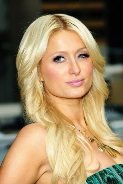 Paris Hilton Beim Talkshow Auftritt Der Late Show Mit David — Stockfoto