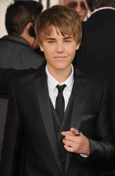 Justin Bieber Vid Ankomst Till Hollywood Foreign Press Association 68Th — Stockfoto