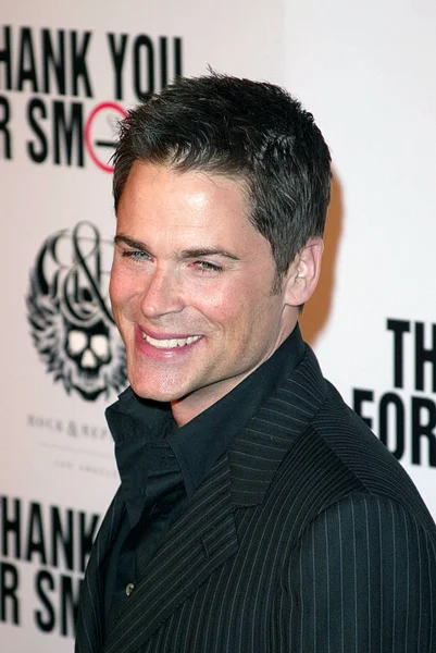 Rob Lowe Las Llegadas Por Gracias Por Fumar Estreno Directors — Foto de Stock