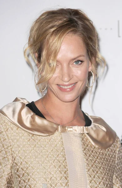 Uma Thurman Närvaro För Friars Club Roast Quentin Tarantino Hilton — Stockfoto