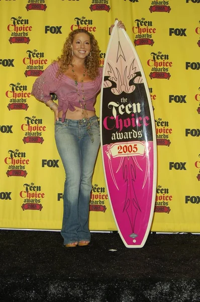 Mariah Carey Sala Imprensa Teen Choice Awards 2005 Gibson Amphitheatre — Fotografia de Stock