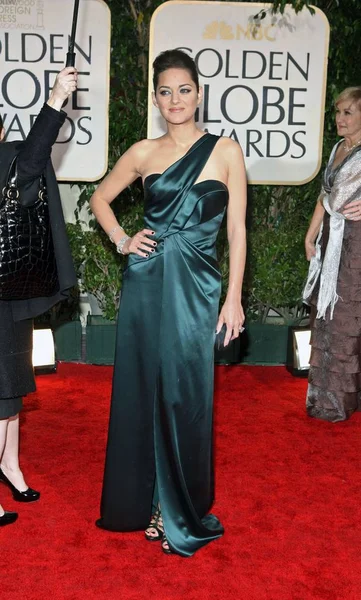 Marion Cotillard Bei Der Anreise Zur Verleihung Der Golden Globes — Stockfoto