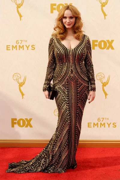 Christina Hendricks 67. Primetime Emmy Ödülleri 2015 - Arrivals 1, The Microsoft Theater (eski adıyla Nokia Theatre L.A. Live), Los Angeles, Ca September 2015 için gelenler. Fotoğraf: Elizabeth Goodenough / Everett Koleksiyonu