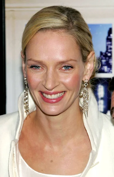 Uma Thurman Las Llegadas Para Producers Premiere Ziegfeld Theatre Nueva — Foto de Stock