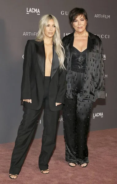 Kim Kardashian Kris Jenner Leur Arrivée Lacma Art Film Gala — Photo