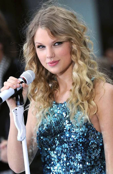 Taylor Swift Palco Para Nbc Today Show Concert Com Taylor — Fotografia de Stock