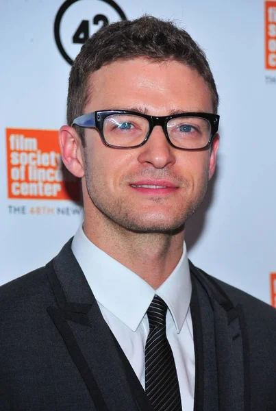 Justin Timberlake Chegadas Para 48Th New York Film Festival Opening — Fotografia de Stock