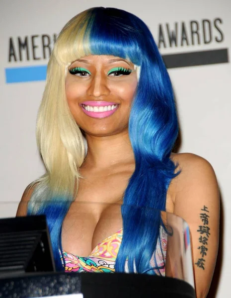 Nicki Minaj Sajtótájékoztatón 2011 American Music Awards Ama Jelöltek Sajtótájékoztatón — Stock Fotó
