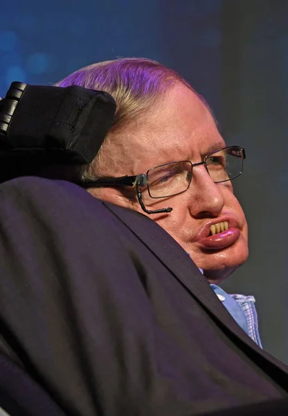 Stephen Hawking Asiste Starmus Iii Festival 2016 Homenaje Stephen Hawking Fotos de stock
