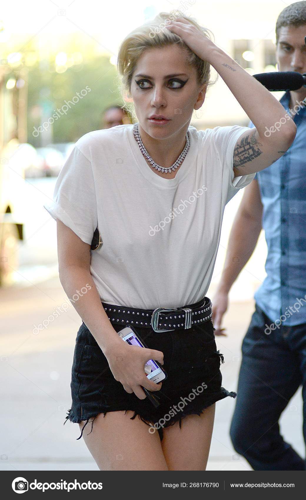 Lady Gaga Out Celebrity Candids Fri New York September 2016 Stock
