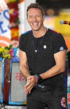 Chris Martin, Coldplay Coldplay ile Nbc Today Show Konseri için sahnede, Rockefeller Plaza, New York, Ny Mart 14, 2016. Fotoğraf: Kristin Callahan / Everett Koleksiyonu
