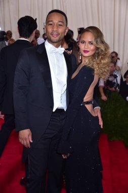 Chrissy Teigen, John Legend at arrivals for 'CHINA: Through The Looking Glass' Opening Night Met Gala - Part 3, The Metropolitan Museum of Art Costume Institute, New York, NY May 4, 2015. Photo By: Gregorio T. Binuya/Everett Collection clipart