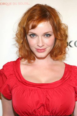 Christina Hendricks Criss Angel Believe Açılış Gecesi, Luxor Hotel & Casino, Las Vegas, Nv, 31 Ekim 2008 için gelenler. Fotoğraf: James Atoa / Everett Koleksiyonu