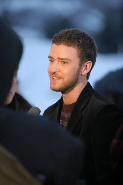 Justin Timberlake Para Fora Sobre Para 2006 Sundance Film Festival — Fotografia de Stock