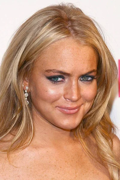 Lindsay Lohan Chegadas Para Party Nylon Magazine Young Hollywood Issue — Fotografia de Stock