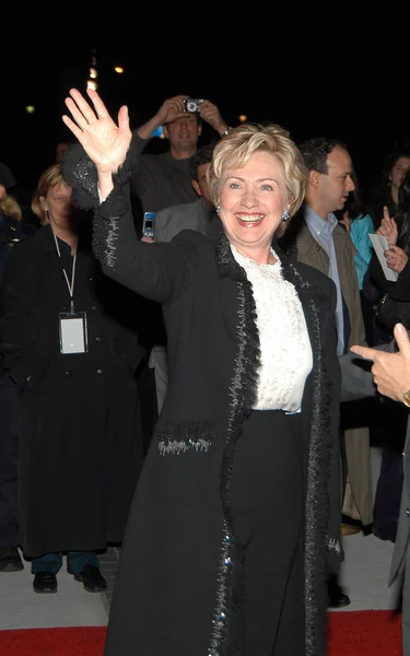 Sénatrice Hillary Rodham Clinton Lors Première Finding Neverland Octobre 2004 — Photo