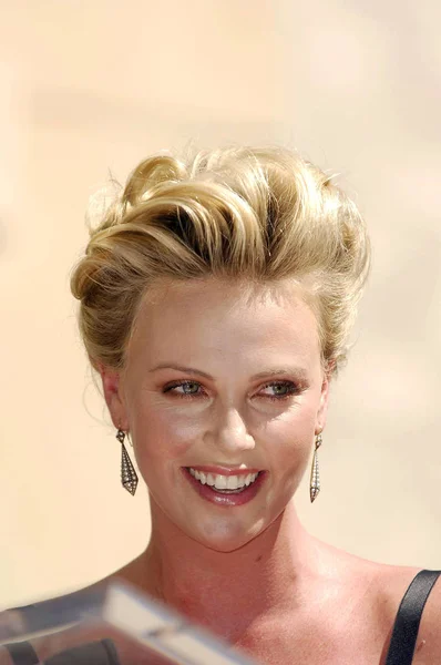 Charlize Theron Induction Ceremony Star Hollywood Walk Fame Charlize Theron — Stock Photo, Image