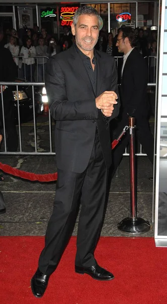 George Clooney Arrivals Air Premiere Mann Village Theatre Westwood Los — Stock Photo, Image