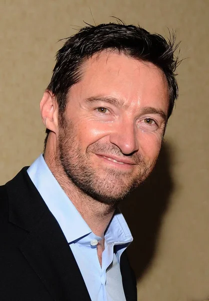 Hugh Jackman Las Llegadas Para Drama League Awards Marriot Marquis —  Fotos de Stock