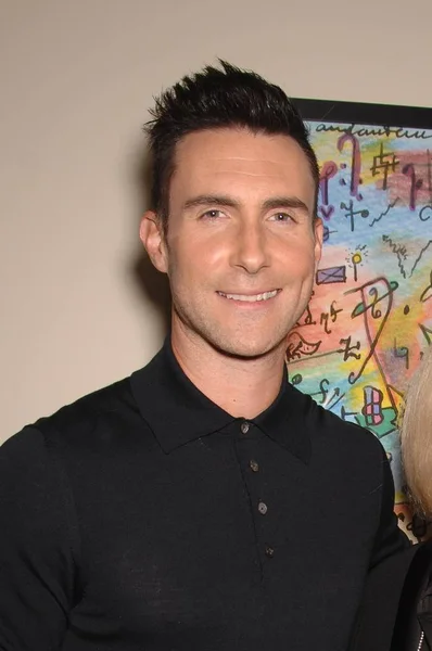 Adam Levine Alla Cerimonia Induzione Star Hollywood Walk Fame Adam — Foto Stock