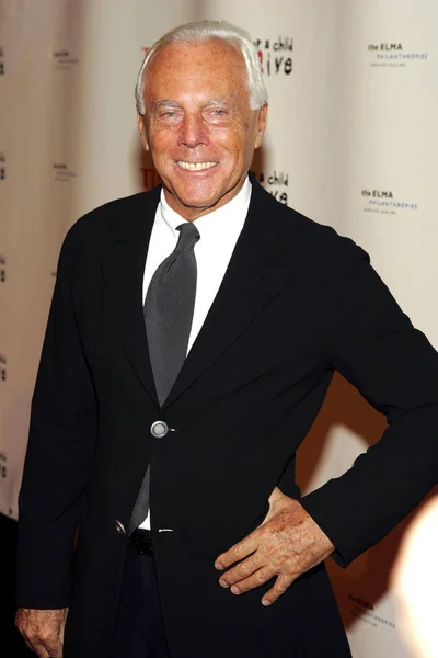 Giorgio Armani Aux Arrivées Pour Black Ball Keep Child Alive — Photo