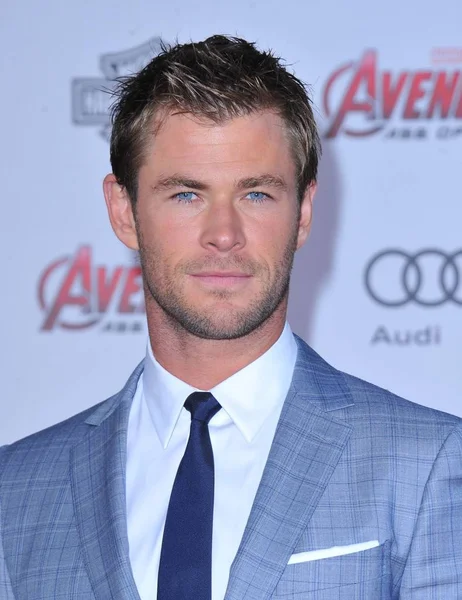 Chris Hemsworth Las Llegadas Para Avengers Age Ultron Premiere Dolby — Foto de Stock