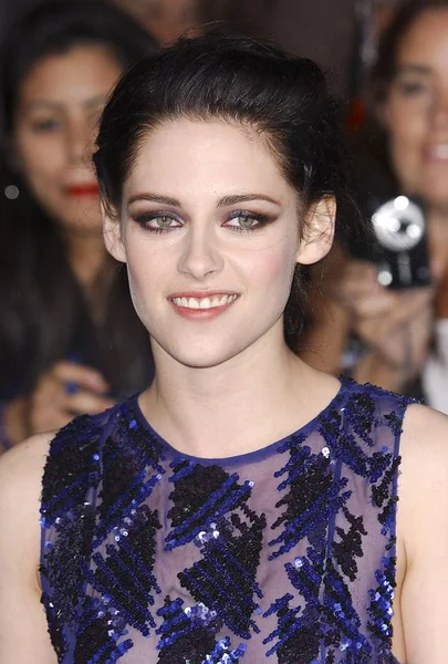 Kristen Stewart Chegadas Para Twilight Saga Breaking Dawn Part Premiere — Fotografia de Stock