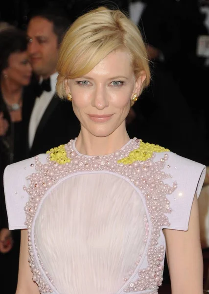 Cate Blanchett Vistiendo Vestido Givenchy Couture Las Llegadas Para Los — Foto de Stock