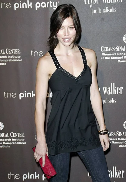 Jessica Biel Arrivals Elyse Walker Pink Party Benefit Cedars Sinai — стоковое фото