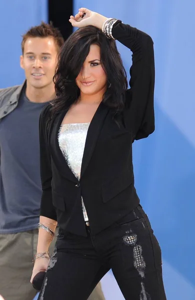 Demi Lavato Talk Show Good Morning America Gma Concert Series — Fotografia de Stock