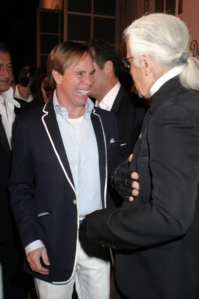 Tommy Hilfiger Karl Lagerfeld Agli Arrivi Unveil Night Dom Perignon — Foto Stock