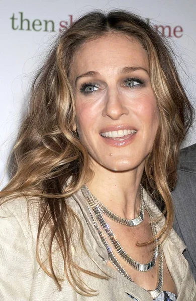 Sarah Jessica Parker Beérkezésekre Aztán Talált Rám Premiere Amc Lincoln — Stock Fotó