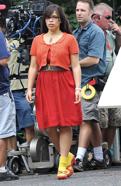 America Ferrera at a public appearance for Filming of UGLY BETTY, Central Park, New York, NY August 5, 2009. Photo By: Kristin Callahan/Everett Collection