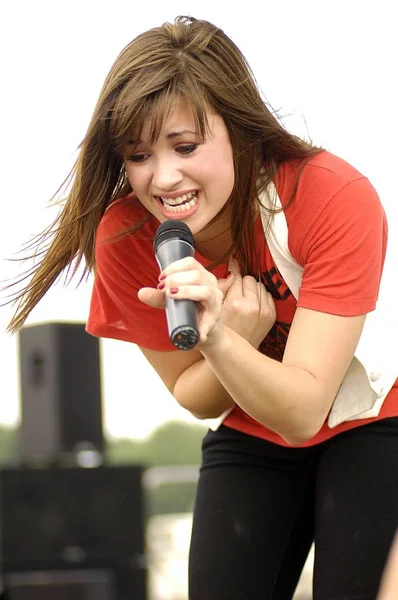 Demi Lovato Escenario Para Concierto Quick Chek New Jersey Festival — Foto de Stock