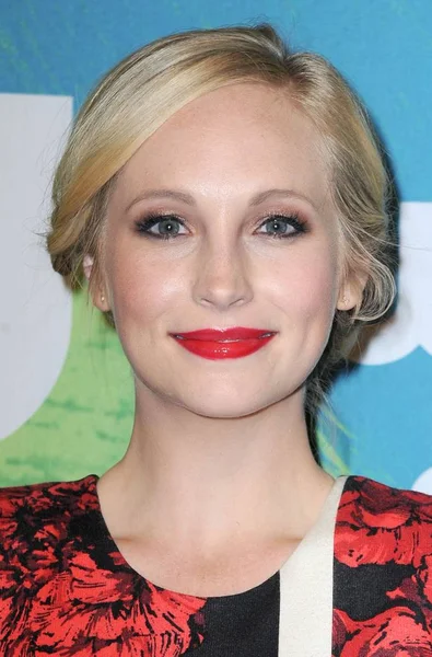 Candice King Vid Ankomst Till Upfronts 2016 London Hotel New — Stockfoto