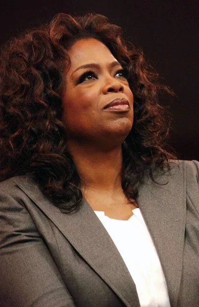 Oprah Winfrey Asistió Mitin Campaña Barack Obama Para Las Primarias — Foto de Stock