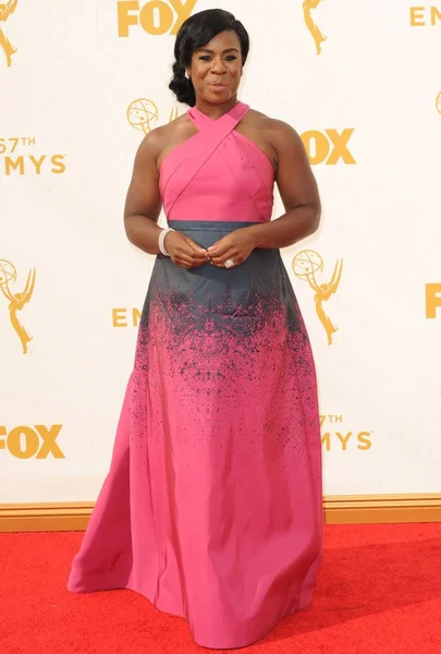 Uzo Aduba Chegadas Para 67Th Primetime Emmy Awards 2015 Chegadas — Fotografia de Stock