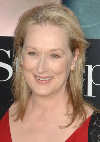 Meryl Streep Chegadas Para Julie Julia Premiere Mann Village Theatre — Fotografia de Stock