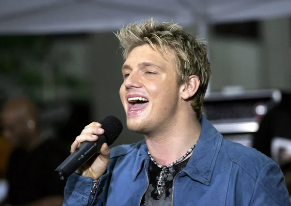 Nick Carter Sul Palco Nbc Today Show Concert Series Con Immagini Stock Royalty Free