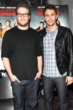 Seth Rogen, James Franco Pineapple Express Özel Gösterim, Amc Loews 19Th Street East 6 Theater, New York, Ny, Ağustos 05, 2008 için gelenler. Fotoğraf: Lee / Everett Collection