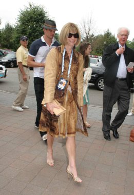 Anna Wintour Us Open 2006 Erkekler Finalleri, Usta Ulusal Tenis Merkezi, Flushing Meadows, Ny, 10 Eylül 2006 için katılım. Fotoğraf: Rob Rich / Everett Koleksiyonu