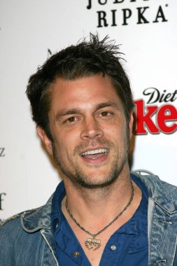 Johnny Knoxville kaya için geliş için şehir umut için pist moda yararı, Helms Bakery Binası, Los Angeles, CA, Mart 15, 2005 içinde fını Buttercup. Fotoğraf: Effie Naddel/Everett Collection