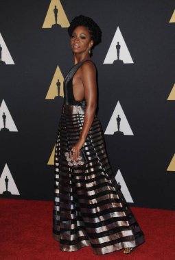 Teyonah Parris Akademiler 7 Yıllık Valiler Ödülleri 2015 için gelenler, Hollywood & Highland Center Ray Dolby Balo Salonu, Los Angeles, Ca Kasım 14, 2015