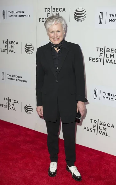 Glenn Close Arrivals Anesthesia World Premiere Tribeca Film Festival 2015 — Fotografia de Stock