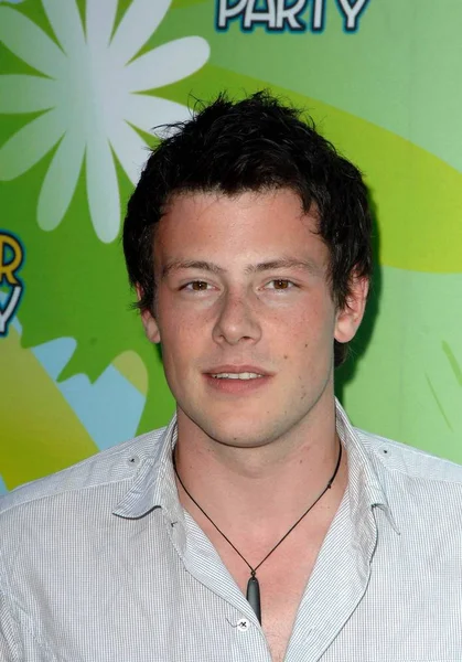 Cory Monteith Agli Arrivi Fox All Star Party Langham Hotel — Foto Stock