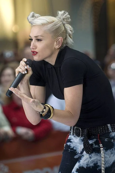 Gwen Stefani Local Para Nbc Today Show Concert Doubt Rockefeller — Fotografia de Stock