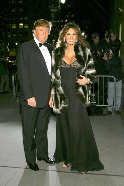 Donald Trump Melania Trump Arrival Fashion Group International Night Stars — Stockfoto